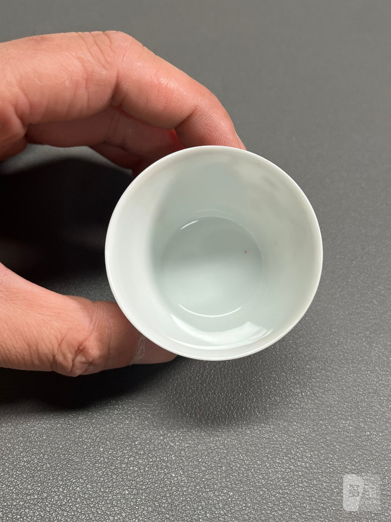 清雍正  粉彩《西厢记》之“月下佳期”人物故事图杯 - 图20